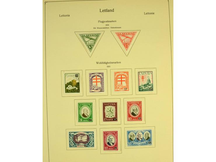 1918/40, ungebrauchte und etwas gestempelte Sammlung mit guten gezähnten und geschnittenen Sätzen