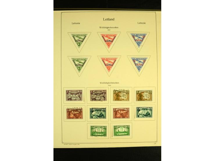 1918/40, ungebrauchte und etwas gestempelte Sammlung mit guten gezähnten und geschnittenen Sätzen