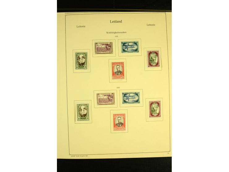1918/40, ungebrauchte und etwas gestempelte Sammlung mit guten gezähnten und geschnittenen Sätzen