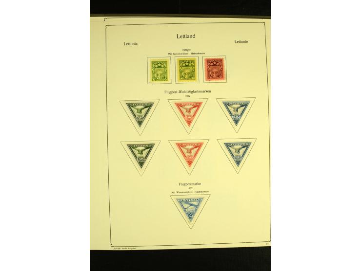 1918/40, ungebrauchte und etwas gestempelte Sammlung mit guten gezähnten und geschnittenen Sätzen