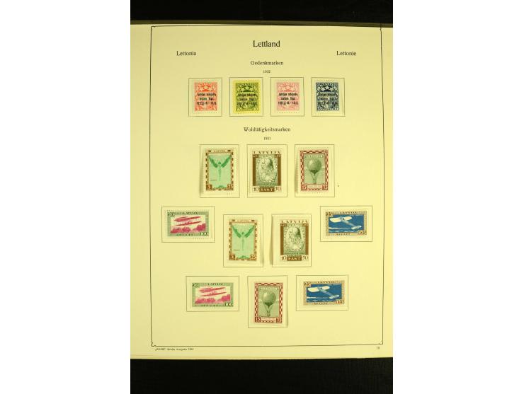 1918/40, ungebrauchte und etwas gestempelte Sammlung mit guten gezähnten und geschnittenen Sätzen