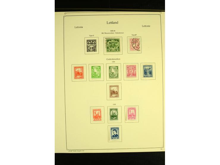 1918/40, ungebrauchte und etwas gestempelte Sammlung mit guten gezähnten und geschnittenen Sätzen