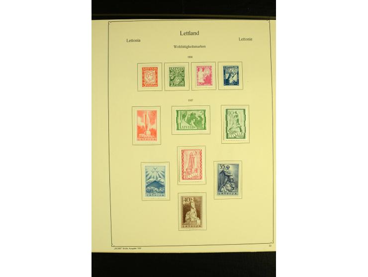 1918/40, ungebrauchte und etwas gestempelte Sammlung mit guten gezähnten und geschnittenen Sätzen