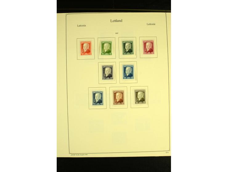 1918/40, ungebrauchte und etwas gestempelte Sammlung mit guten gezähnten und geschnittenen Sätzen