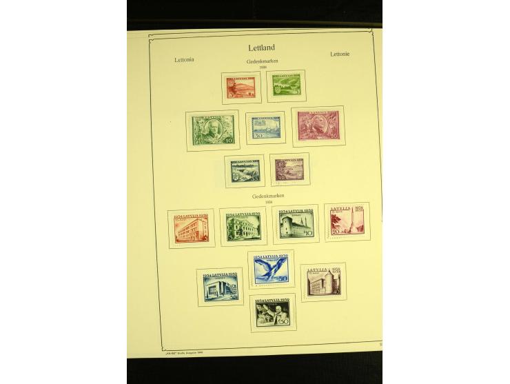 1918/40, ungebrauchte und etwas gestempelte Sammlung mit guten gezähnten und geschnittenen Sätzen