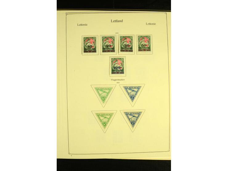 1918/40, ungebrauchte und etwas gestempelte Sammlung mit guten gezähnten und geschnittenen Sätzen