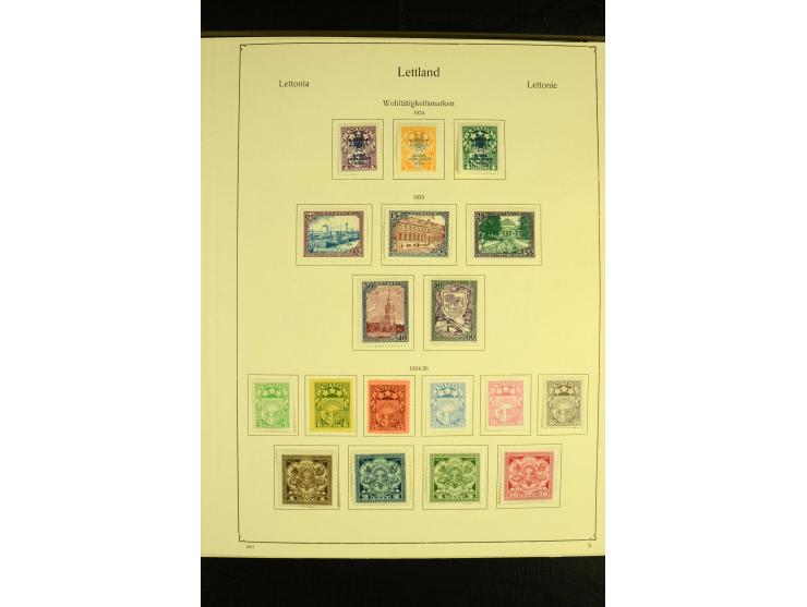 1918/40, ungebrauchte und etwas gestempelte Sammlung mit guten gezähnten und geschnittenen Sätzen