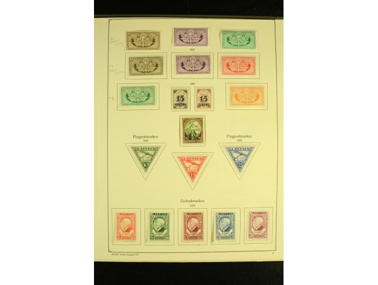 1918/40, ungebrauchte und etwas gestempelte Sammlung mit guten gezähnten und geschnittenen Sätzen