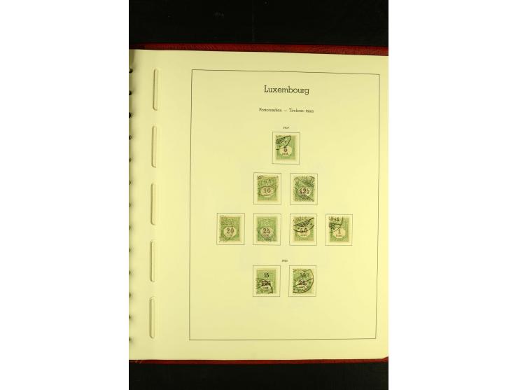 1852/2001, gestempelte Sammlung mit u.a. Mi.-Nr. 1 (5), 2 (4), ab 1891 weitgehend kpl., mit 121KLB mit und ohne Nr., Bl.1 mit