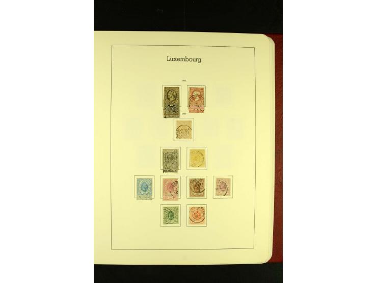 1852/2001, gestempelte Sammlung mit u.a. Mi.-Nr. 1 (5), 2 (4), ab 1891 weitgehend kpl., mit 121KLB mit und ohne Nr., Bl.1 mit