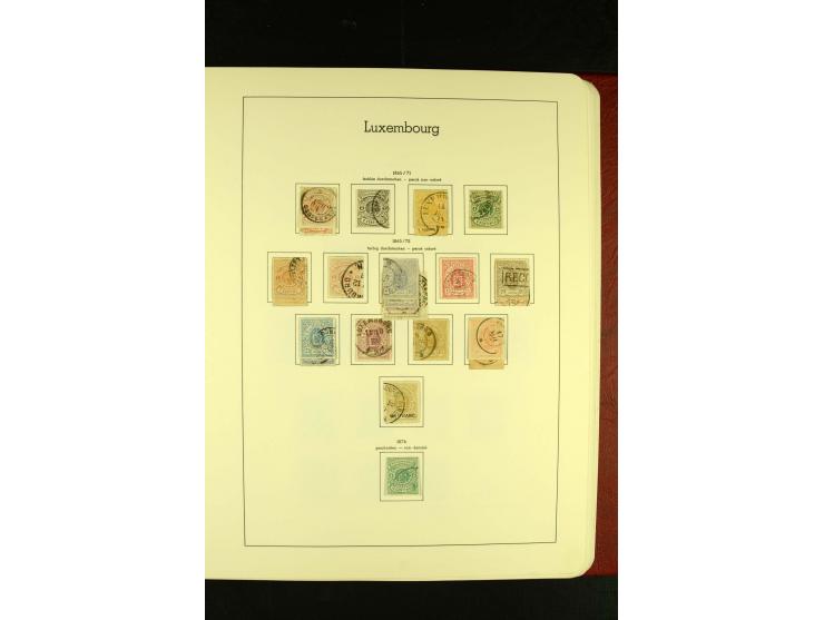 1852/2001, gestempelte Sammlung mit u.a. Mi.-Nr. 1 (5), 2 (4), ab 1891 weitgehend kpl., mit 121KLB mit und ohne Nr., Bl.1 mit