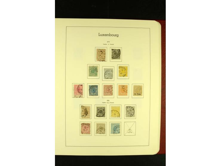 1852/2001, gestempelte Sammlung mit u.a. Mi.-Nr. 1 (5), 2 (4), ab 1891 weitgehend kpl., mit 121KLB mit und ohne Nr., Bl.1 mit
