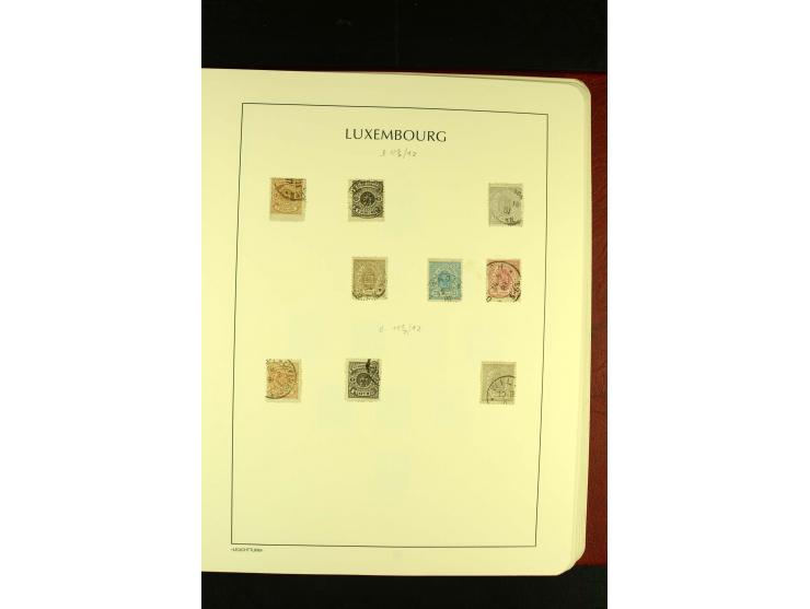 1852/2001, gestempelte Sammlung mit u.a. Mi.-Nr. 1 (5), 2 (4), ab 1891 weitgehend kpl., mit 121KLB mit und ohne Nr., Bl.1 mit