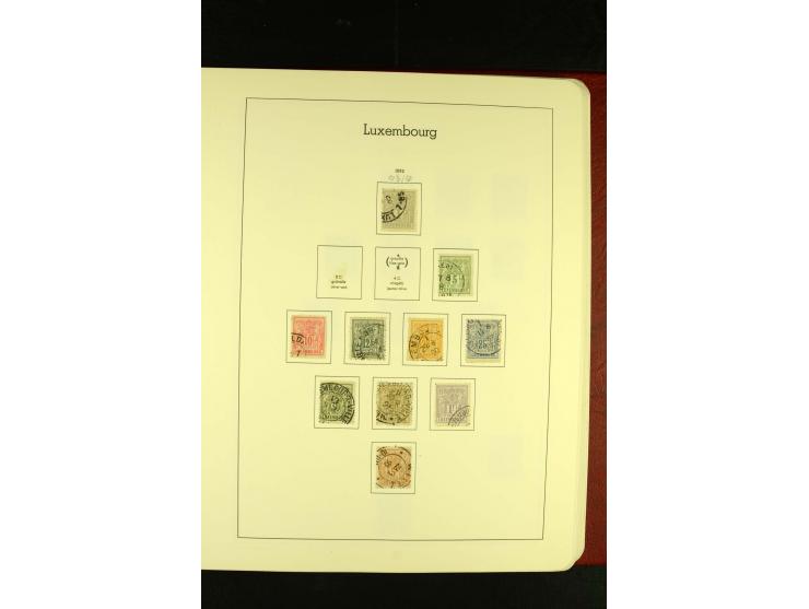 1852/2001, gestempelte Sammlung mit u.a. Mi.-Nr. 1 (5), 2 (4), ab 1891 weitgehend kpl., mit 121KLB mit und ohne Nr., Bl.1 mit