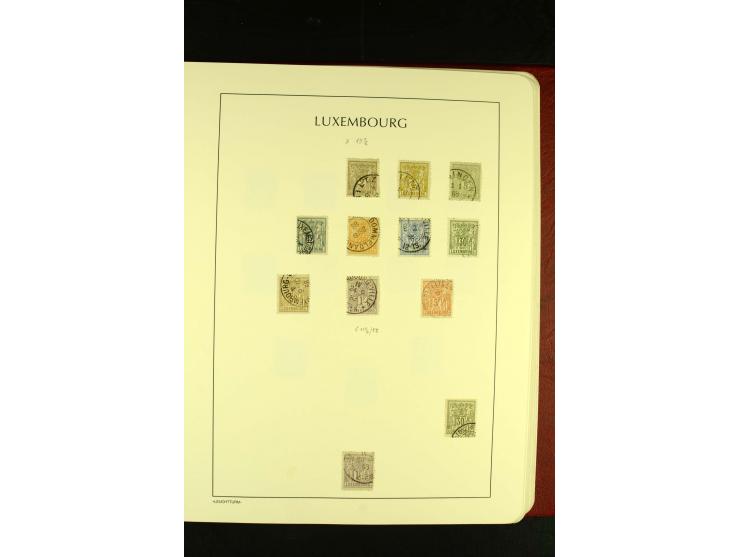 1852/2001, gestempelte Sammlung mit u.a. Mi.-Nr. 1 (5), 2 (4), ab 1891 weitgehend kpl., mit 121KLB mit und ohne Nr., Bl.1 mit