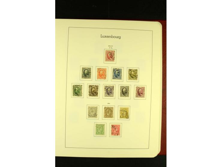 1852/2001, gestempelte Sammlung mit u.a. Mi.-Nr. 1 (5), 2 (4), ab 1891 weitgehend kpl., mit 121KLB mit und ohne Nr., Bl.1 mit