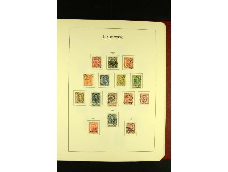 1852/2001, gestempelte Sammlung mit u.a. Mi.-Nr. 1 (5), 2 (4), ab 1891 weitgehend kpl., mit 121KLB mit und ohne Nr., Bl.1 mit