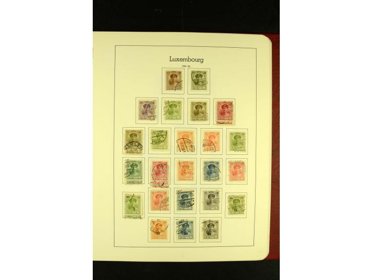 1852/2001, gestempelte Sammlung mit u.a. Mi.-Nr. 1 (5), 2 (4), ab 1891 weitgehend kpl., mit 121KLB mit und ohne Nr., Bl.1 mit
