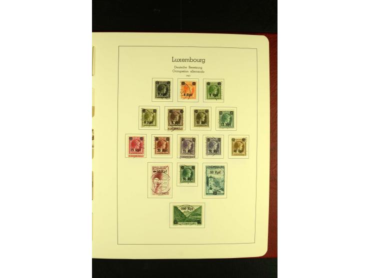 1852/2001, gestempelte Sammlung mit u.a. Mi.-Nr. 1 (5), 2 (4), ab 1891 weitgehend kpl., mit 121KLB mit und ohne Nr., Bl.1 mit