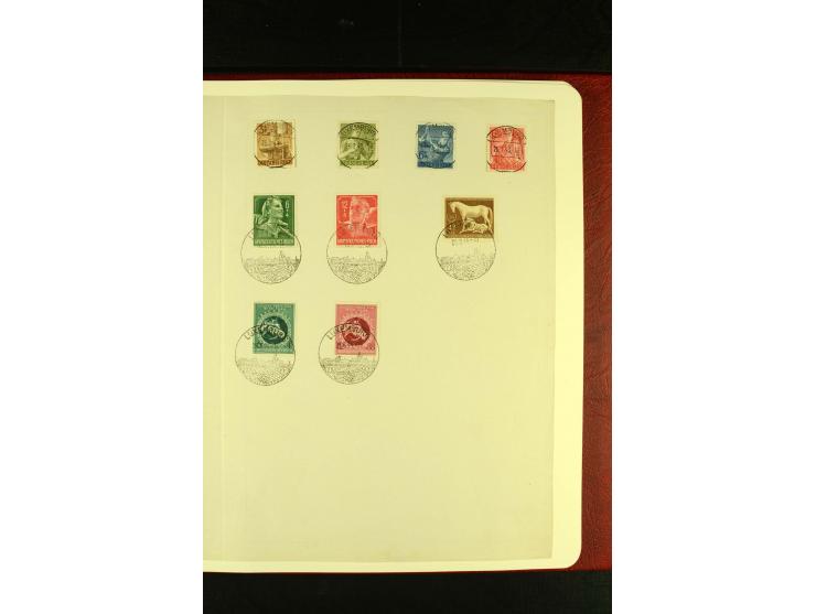 1852/2001, gestempelte Sammlung mit u.a. Mi.-Nr. 1 (5), 2 (4), ab 1891 weitgehend kpl., mit 121KLB mit und ohne Nr., Bl.1 mit