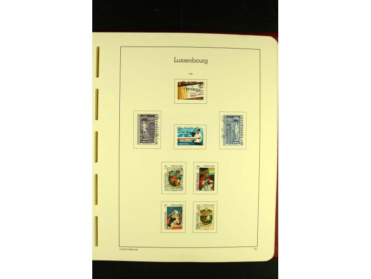 1852/2001, gestempelte Sammlung mit u.a. Mi.-Nr. 1 (5), 2 (4), ab 1891 weitgehend kpl., mit 121KLB mit und ohne Nr., Bl.1 mit