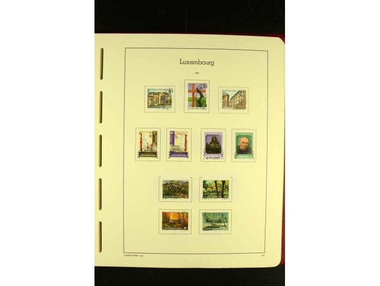 1852/2001, gestempelte Sammlung mit u.a. Mi.-Nr. 1 (5), 2 (4), ab 1891 weitgehend kpl., mit 121KLB mit und ohne Nr., Bl.1 mit