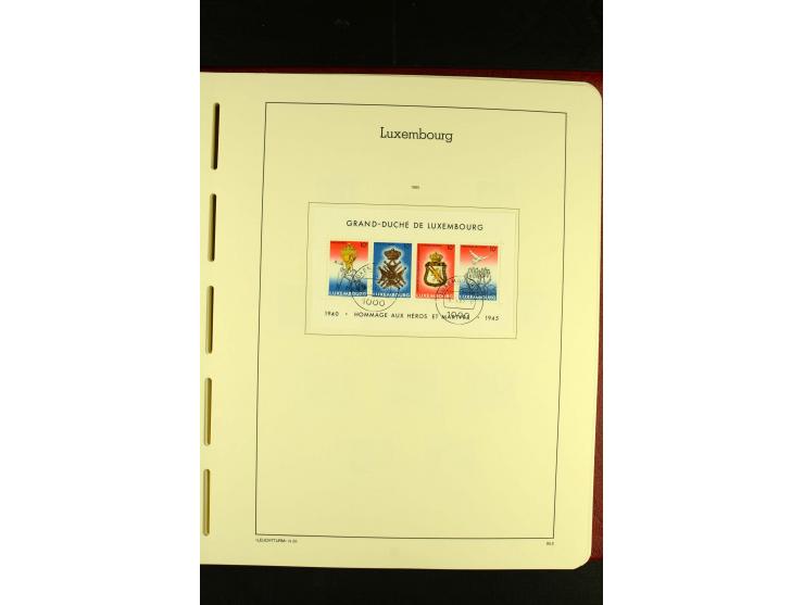 1852/2001, gestempelte Sammlung mit u.a. Mi.-Nr. 1 (5), 2 (4), ab 1891 weitgehend kpl., mit 121KLB mit und ohne Nr., Bl.1 mit