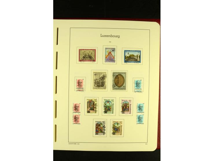 1852/2001, gestempelte Sammlung mit u.a. Mi.-Nr. 1 (5), 2 (4), ab 1891 weitgehend kpl., mit 121KLB mit und ohne Nr., Bl.1 mit