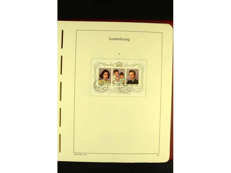 1852/2001, gestempelte Sammlung mit u.a. Mi.-Nr. 1 (5), 2 (4), ab 1891 weitgehend kpl., mit 121KLB mit und ohne Nr., Bl.1 mit