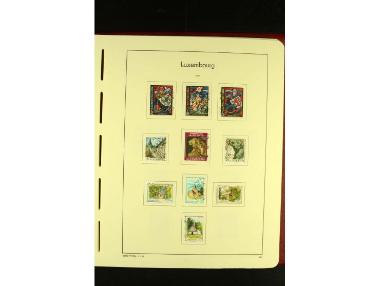 1852/2001, gestempelte Sammlung mit u.a. Mi.-Nr. 1 (5), 2 (4), ab 1891 weitgehend kpl., mit 121KLB mit und ohne Nr., Bl.1 mit