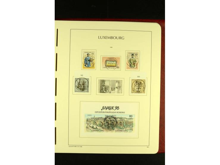 1852/2001, gestempelte Sammlung mit u.a. Mi.-Nr. 1 (5), 2 (4), ab 1891 weitgehend kpl., mit 121KLB mit und ohne Nr., Bl.1 mit