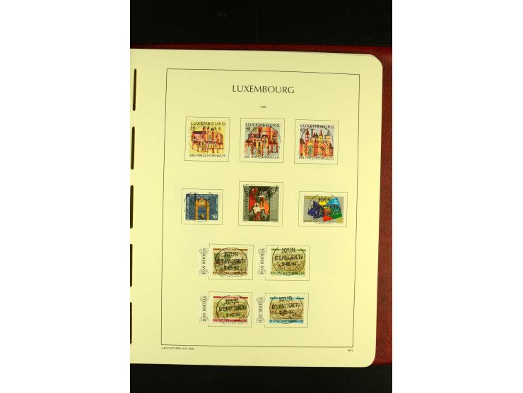 1852/2001, gestempelte Sammlung mit u.a. Mi.-Nr. 1 (5), 2 (4), ab 1891 weitgehend kpl., mit 121KLB mit und ohne Nr., Bl.1 mit