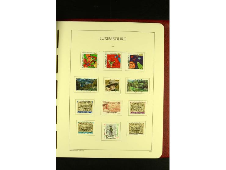 1852/2001, gestempelte Sammlung mit u.a. Mi.-Nr. 1 (5), 2 (4), ab 1891 weitgehend kpl., mit 121KLB mit und ohne Nr., Bl.1 mit