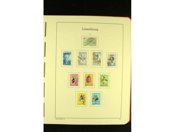 1852/2001, gestempelte Sammlung mit u.a. Mi.-Nr. 1 (5), 2 (4), ab 1891 weitgehend kpl., mit 121KLB mit und ohne Nr., Bl.1 mit