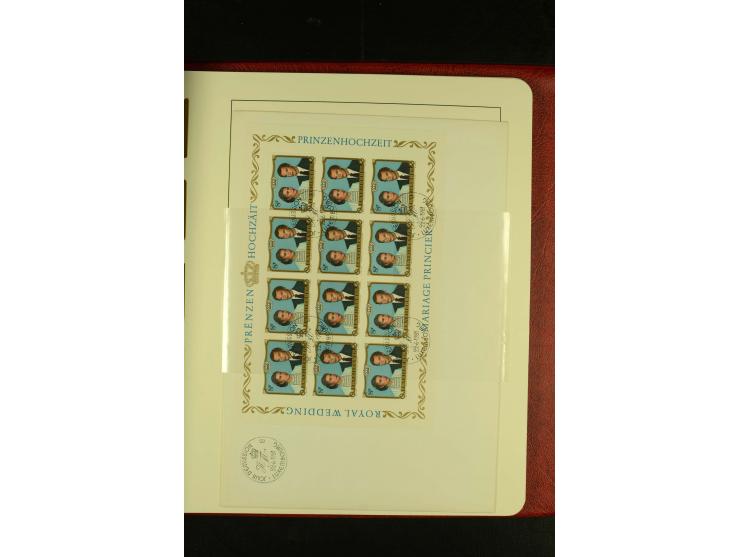 1852/2001, gestempelte Sammlung mit u.a. Mi.-Nr. 1 (5), 2 (4), ab 1891 weitgehend kpl., mit 121KLB mit und ohne Nr., Bl.1 mit