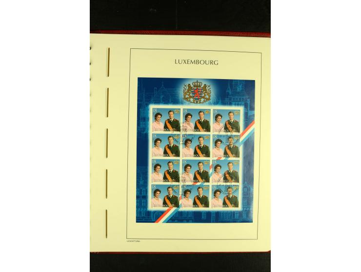 1852/2001, gestempelte Sammlung mit u.a. Mi.-Nr. 1 (5), 2 (4), ab 1891 weitgehend kpl., mit 121KLB mit und ohne Nr., Bl.1 mit