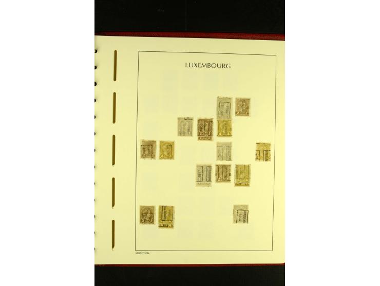 1852/2001, gestempelte Sammlung mit u.a. Mi.-Nr. 1 (5), 2 (4), ab 1891 weitgehend kpl., mit 121KLB mit und ohne Nr., Bl.1 mit