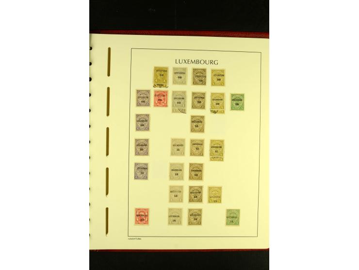 1852/2001, gestempelte Sammlung mit u.a. Mi.-Nr. 1 (5), 2 (4), ab 1891 weitgehend kpl., mit 121KLB mit und ohne Nr., Bl.1 mit