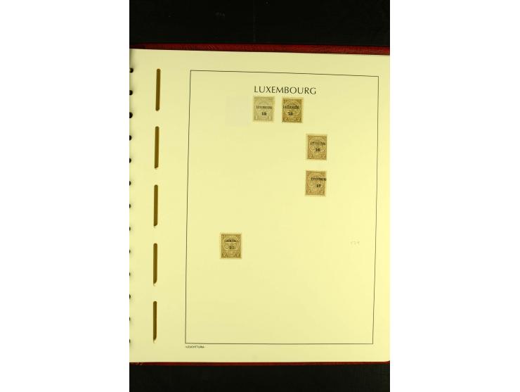 1852/2001, gestempelte Sammlung mit u.a. Mi.-Nr. 1 (5), 2 (4), ab 1891 weitgehend kpl., mit 121KLB mit und ohne Nr., Bl.1 mit