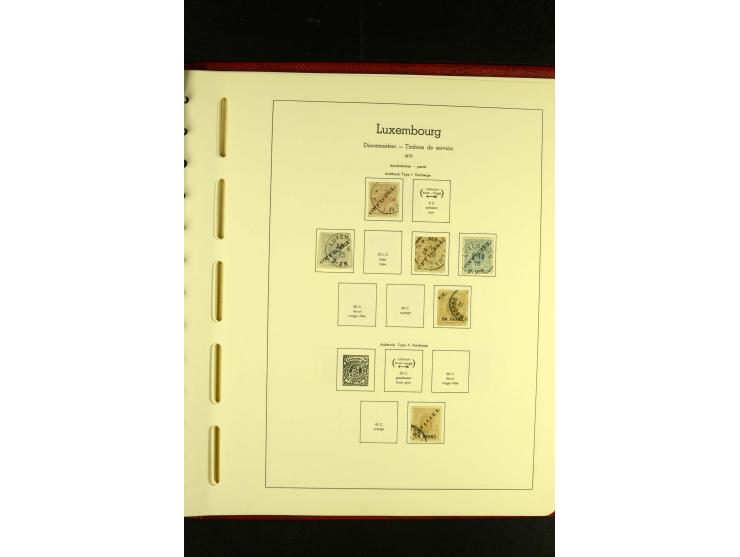 1852/2001, gestempelte Sammlung mit u.a. Mi.-Nr. 1 (5), 2 (4), ab 1891 weitgehend kpl., mit 121KLB mit und ohne Nr., Bl.1 mit