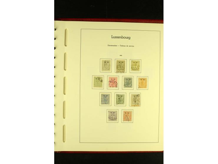 1852/2001, gestempelte Sammlung mit u.a. Mi.-Nr. 1 (5), 2 (4), ab 1891 weitgehend kpl., mit 121KLB mit und ohne Nr., Bl.1 mit
