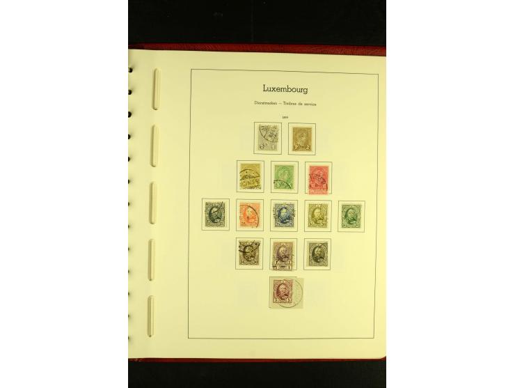 1852/2001, gestempelte Sammlung mit u.a. Mi.-Nr. 1 (5), 2 (4), ab 1891 weitgehend kpl., mit 121KLB mit und ohne Nr., Bl.1 mit