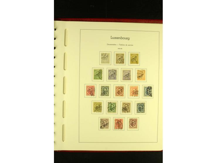 1852/2001, gestempelte Sammlung mit u.a. Mi.-Nr. 1 (5), 2 (4), ab 1891 weitgehend kpl., mit 121KLB mit und ohne Nr., Bl.1 mit