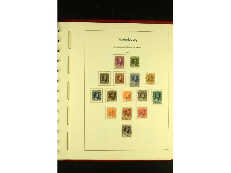 1852/2001, gestempelte Sammlung mit u.a. Mi.-Nr. 1 (5), 2 (4), ab 1891 weitgehend kpl., mit 121KLB mit und ohne Nr., Bl.1 mit