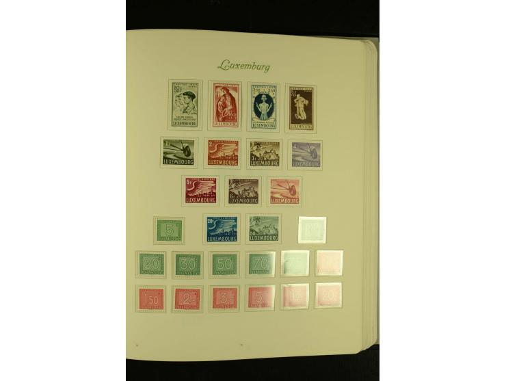 1852/1991, postfrische, ungebrauchte und gestempelte Sammlung mit u.a. Mi.-Nr. 121KLB, 266-80, 478-83, 555-57, Dienst etc.
