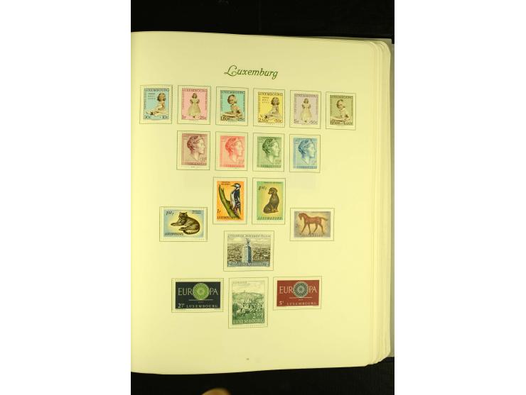 1852/1991, postfrische, ungebrauchte und gestempelte Sammlung mit u.a. Mi.-Nr. 121KLB, 266-80, 478-83, 555-57, Dienst etc.