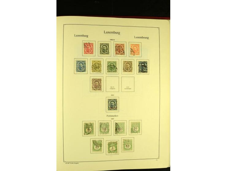 1852/1913, gestempelte Sammlung, ab ca. 1960 in weiten Teilen kpl.