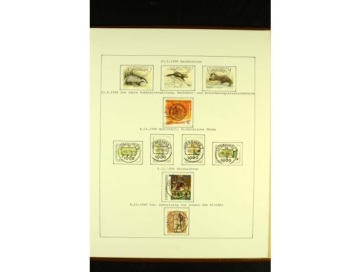1852/1913, gestempelte Sammlung, ab ca. 1960 in weiten Teilen kpl.
