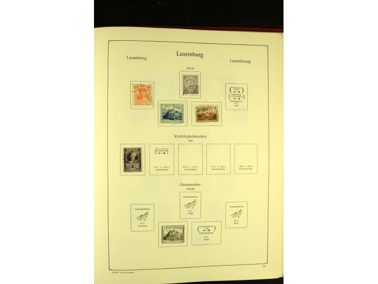 1852/1913, gestempelte Sammlung, ab ca. 1960 in weiten Teilen kpl.