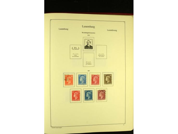 1852/1913, gestempelte Sammlung, ab ca. 1960 in weiten Teilen kpl.